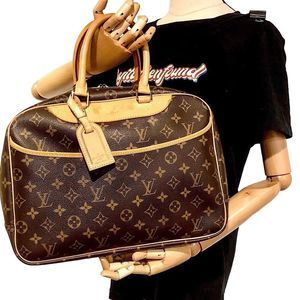 LOUIS VUITTON Deauville LV Monogram Top Handle Weekend Doctor’s Bag 35cm